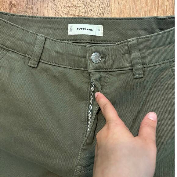 NWOT Everlane Utility Straight Leg Pant Green Size 6 - Picture 9 of 9